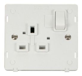 SIN035PW  Definity 1 Gang 13A DP Switched Socket Insert